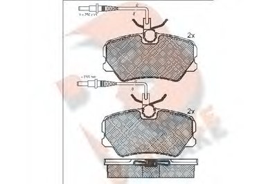 Комплект тормозных колодок, дисковый тормоз R BRAKE купить