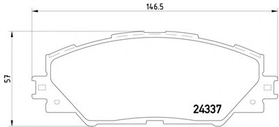 Колодки тормозные (передние) Toyota RAV4 2.0-3.5/Prius 1.8 05- (Advics)