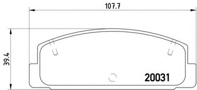 Комплект тормозных колодок, дисковый тормоз BREMBO купить