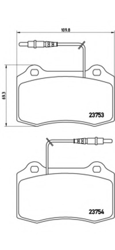 Комплект тормозных колодок, дисковый тормоз BREMBO купить