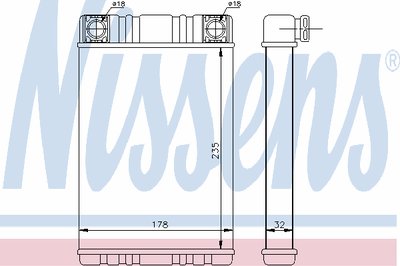 Радиатор печки MB C-class (W203) 00-07