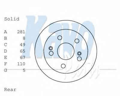 Тормозной диск KAVO PARTS купить