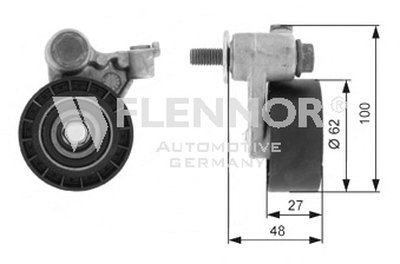 Натяжной ролик, ремень ГРМ FLENNOR купить