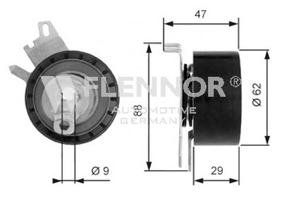 Натяжной ролик, ремень ГРМ FLENNOR купить