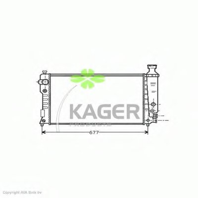 Радиатор, охлаждение двигателя KAGER купить
