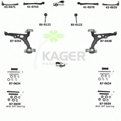 Подвеска колеса KAGER купить