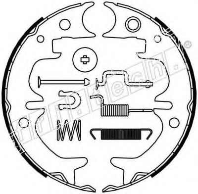 Комплект тормозных колодок, стояночная тормозная система fri.tech. купить