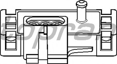 Датчик, давление во впускном газопроводе TOPRAN купить