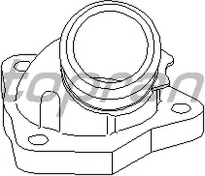 Фланец охлаждающей жидкости TOPRAN Купить