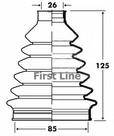 Пыльник, приводной вал FIRST LINE купить