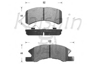 Комплект тормозных колодок, дисковый тормоз KAISHIN купить