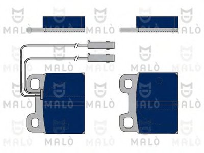 Комплект тормозных колодок, дисковый тормоз MALÒ купить