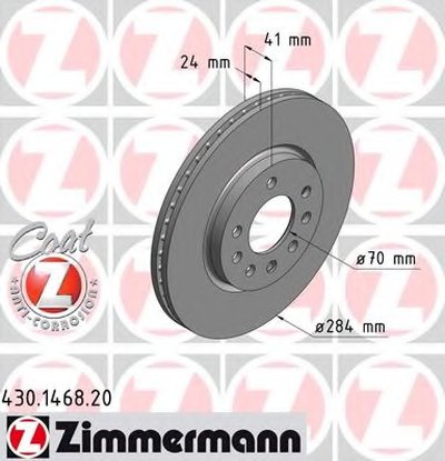 Тормозной диск COAT Z ZIMMERMANN купить