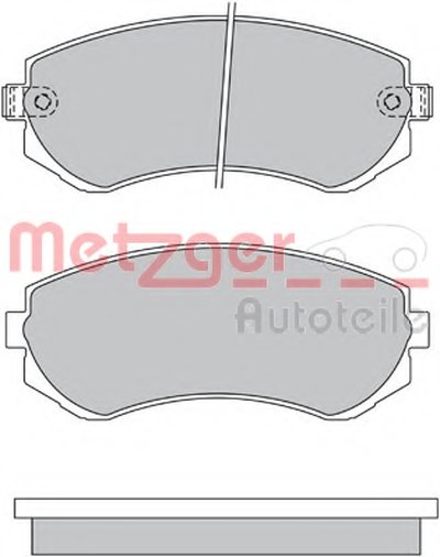 Комплект тормозных колодок, дисковый тормоз METZGER купить