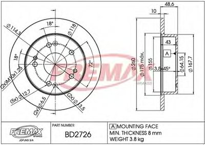 Тормозной диск Premium Black Carbon + FREMAX купить