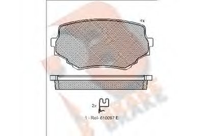 Комплект тормозных колодок, дисковый тормоз R BRAKE купить