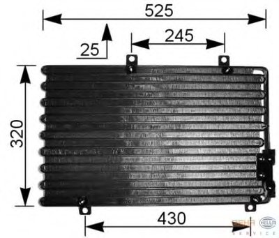 Конденсатор, кондиционер BEHR HELLA SERVICE HELLA купить