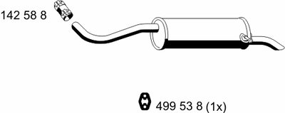 Глушитель выхлопных газов конечный ERNST купить