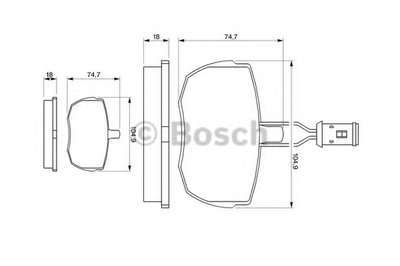 Комплект тормозных колодок, дисковый тормоз BOSCH купить