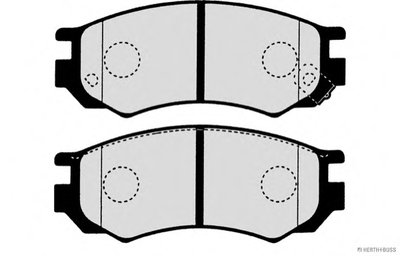 Комплект тормозных колодок, дисковый тормоз HERTH+BUSS JAKOPARTS купить