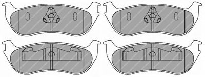Комплект тормозных колодок, дисковый тормоз PREMIER FERODO купить