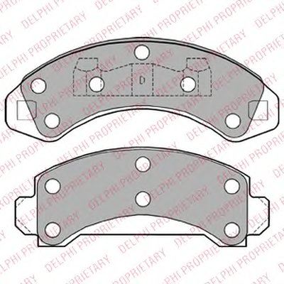 Комплект тормозных колодок, дисковый тормоз DELPHI купить