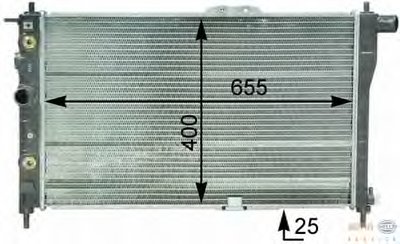 Радиатор, охлаждение двигателя BEHR-HELLA купить