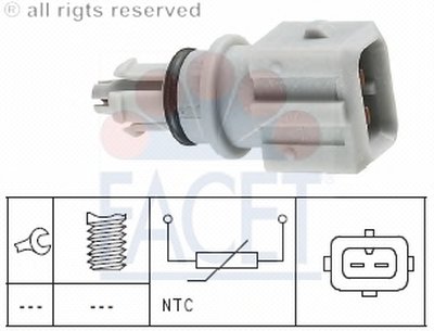 Датчик, температура впускаемого воздуха FACET купить