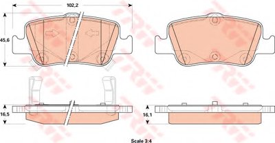 Колодки тормозные (задние) Toyota Auris 06-/Corolla 1.3-2.0D 12- (Bosch)