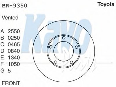 Тормозной диск KAVO PARTS купить