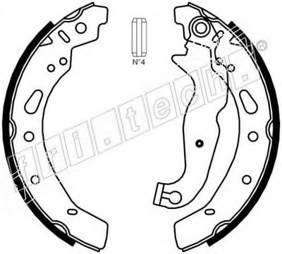 Комплект тормозных колодок fri.tech. купить