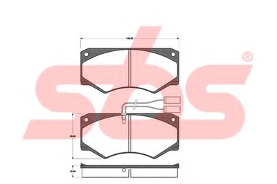 Комплект тормозных колодок, дисковый тормоз sbs купить