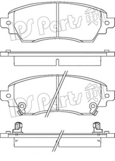 Комплект тормозных колодок, дисковый тормоз IPS Parts IPS Parts купить