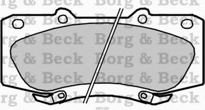 Комплект тормозных колодок, дисковый тормоз BORG & BECK купить