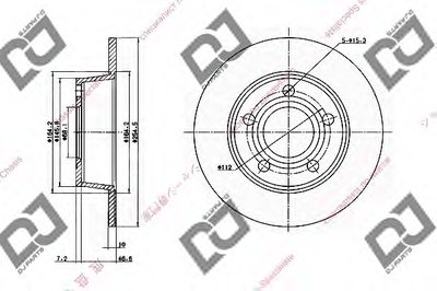 Тормозной диск DJ PARTS купить