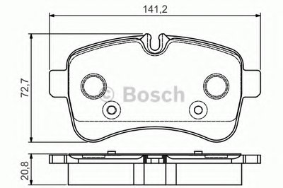 Комплект тормозных колодок, дисковый тормоз BOSCH купить