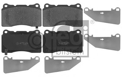 Комплект тормозных колодок, дисковый тормоз FEBI BILSTEIN купить
