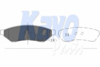 Колодки тормозные (задние) Daewoo Evanda/Chevrolet Epica 02-11