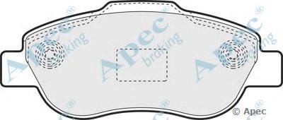 Комплект тормозных колодок, дисковый тормоз APEC braking купить