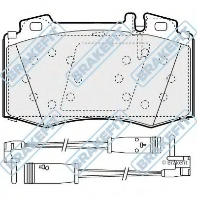 Комплект тормозных колодок, дисковый тормоз Brake Fit APEC braking купить