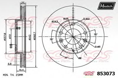 Тормозной диск R+ (Regular Plus) MAXTECH купить