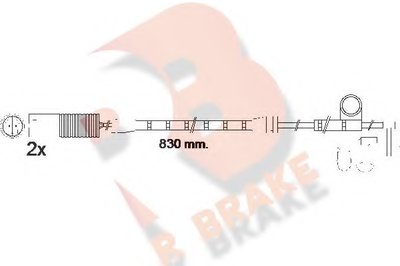 Сигнализатор, износ тормозных колодок R BRAKE купить