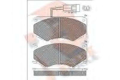 Комплект тормозных колодок, дисковый тормоз R BRAKE купить