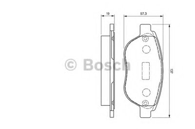 Комплект тормозных колодок, дисковый тормоз BOSCH купить