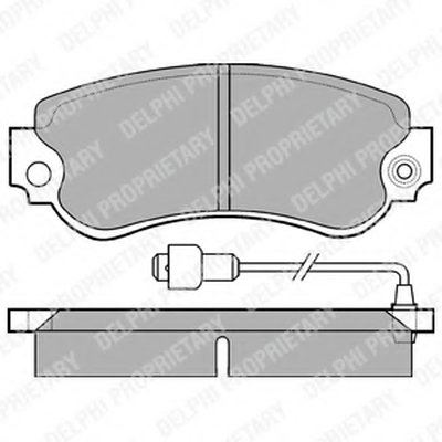 Комплект тормозных колодок, дисковый тормоз DELPHI купить