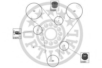 Комплект ремня ГРМ OPTIMAL купить