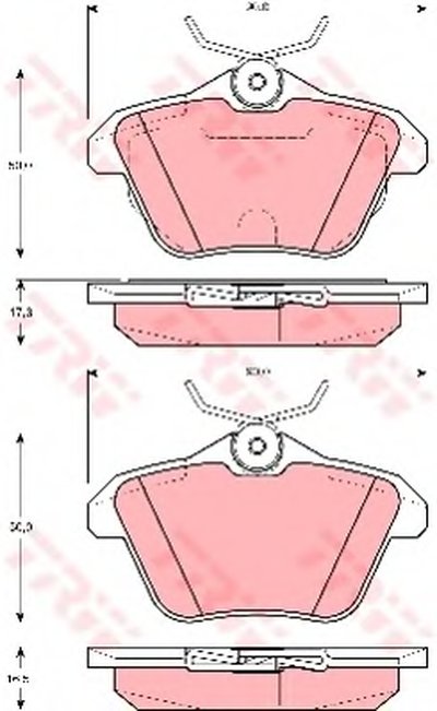 Комплект тормозных колодок, дисковый тормоз TRW купить