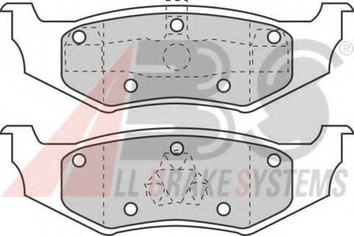 Комплект тормозных колодок, дисковый тормоз A.B.S. купить