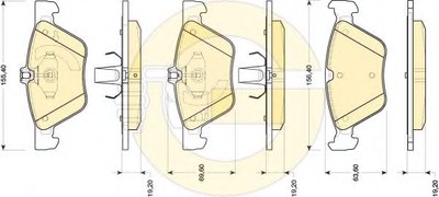 Комплект тормозных колодок, дисковый тормоз GIRLING купить