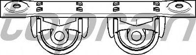 Кронштейн, глушитель TOPRAN купить